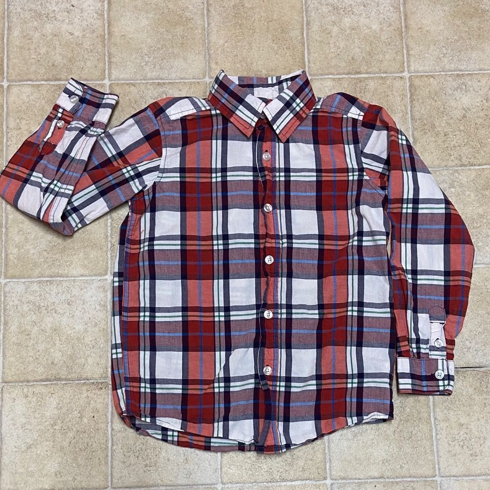 10/$50 Place Est.1989 Kids Vibrant Plaid Button-Down Shirt Size M 7/8 - Picture 1 of 7